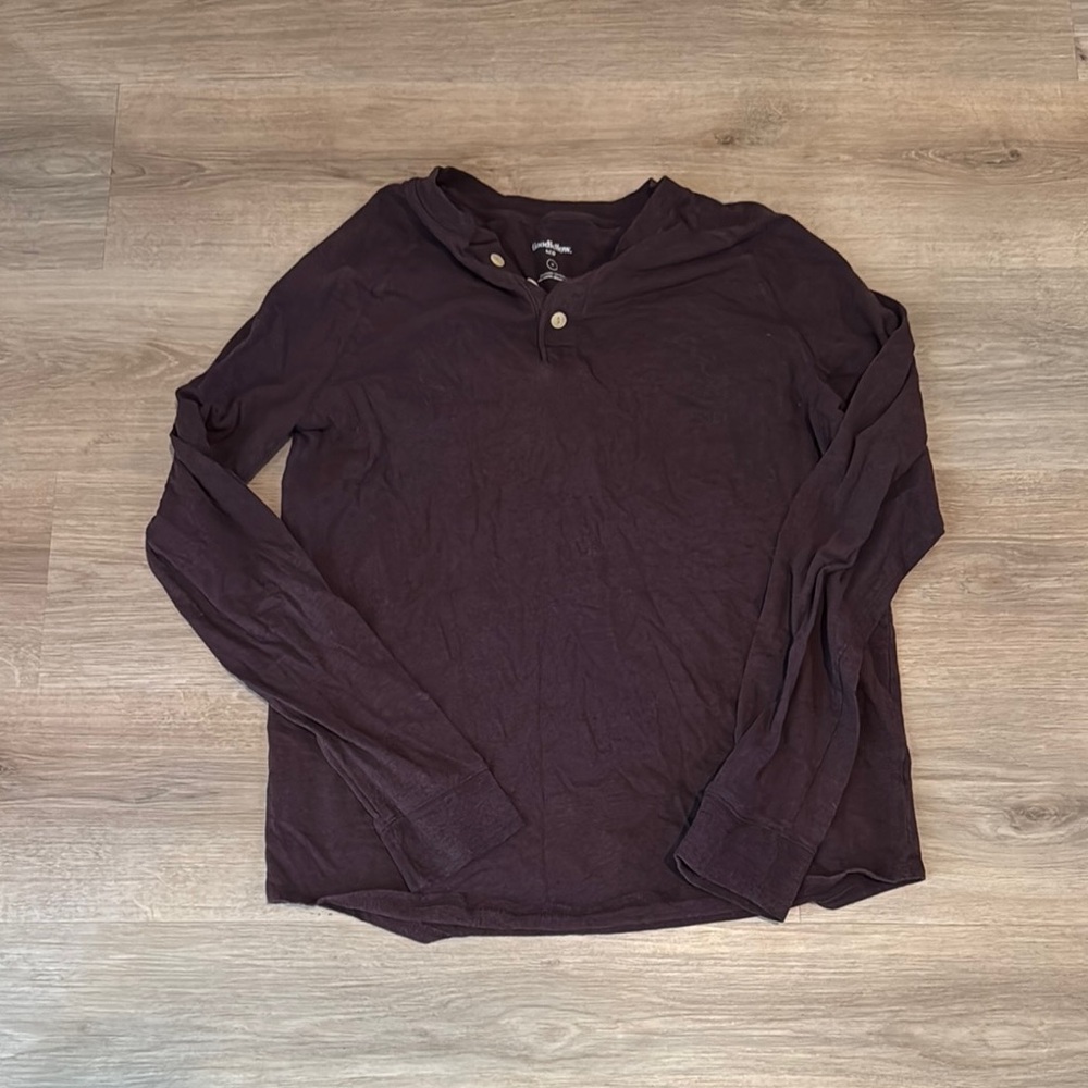 Goodfellow & Co Purple Long Sleeve Tee